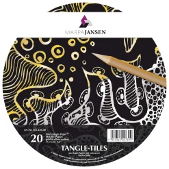 Marpa Jansen - Magic Paper Tangle Tiles, Oro/argento