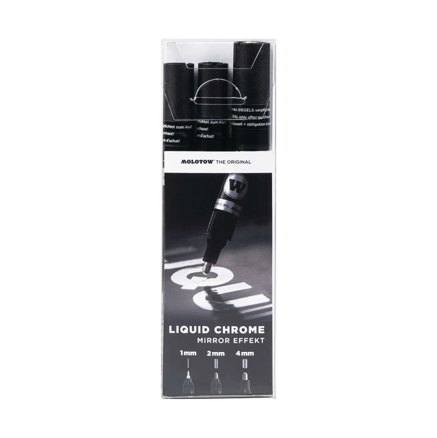 Molotow - Liquid Chrome Marker, Set da 3