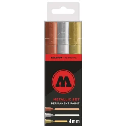 Molotow - Set di marker Permanent Paint, colori metallici