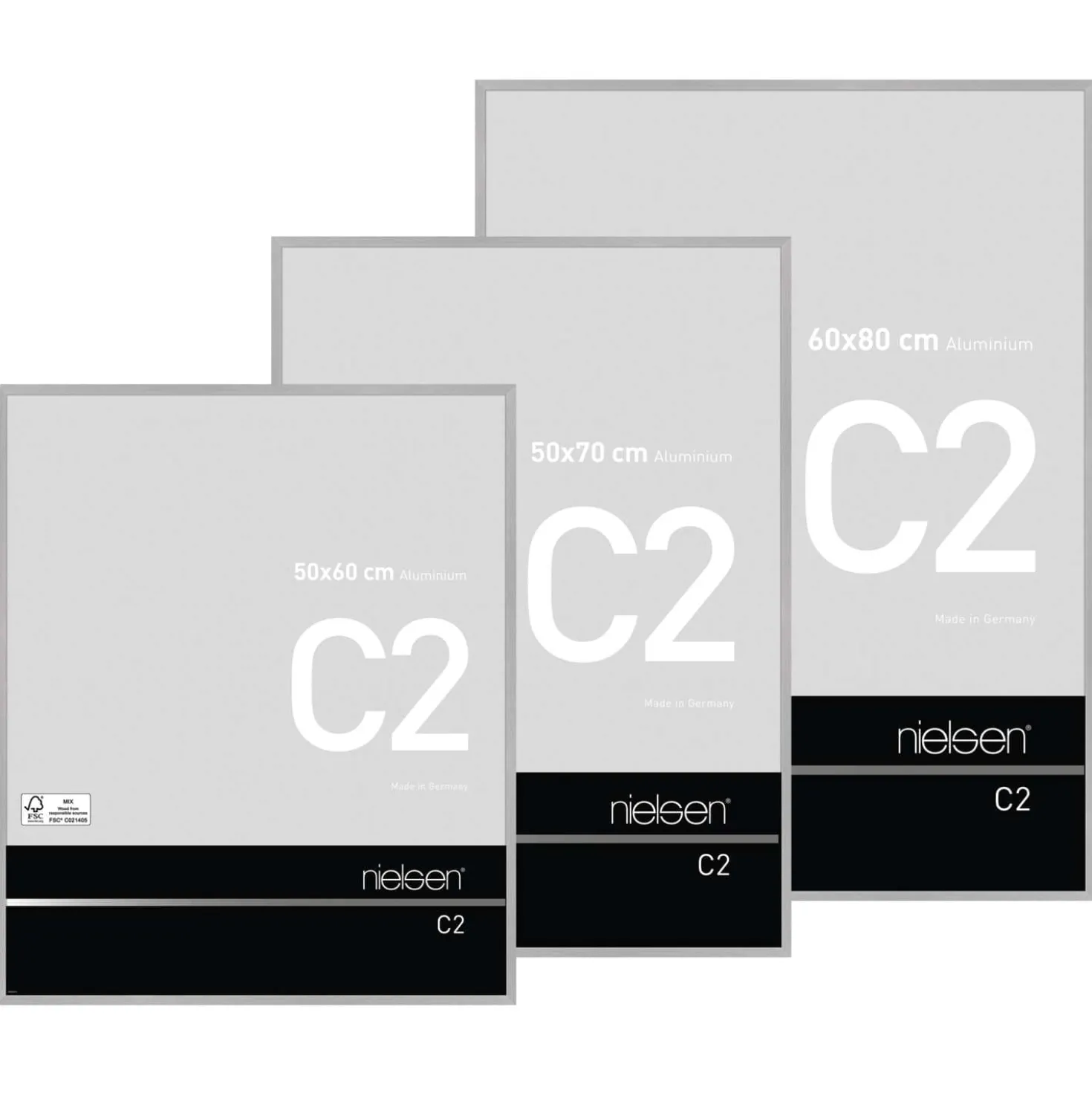Nielsen - C2, Cornice intercambiabile con vetro sintetico polistirolo
