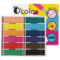 O'Color - Set da 288 matite colorate, confezione scuola