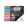 Pébéo 7A Set di marker opachi per tessuto chiaro e scuro