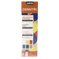 Pébéo - Ceramic, Set da 6 colori per ceramica