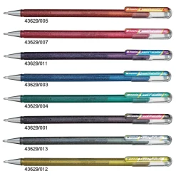 Pentel - Hybrid Dual Metallic, Penna gel effetto glitter