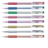 Pentel - Hybrid Grip Metallic K118, Penne gel in colori metallizzati
