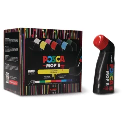 Posca - MOP'R, Set di 8 marker con inchiostro a pigmenti PCM22