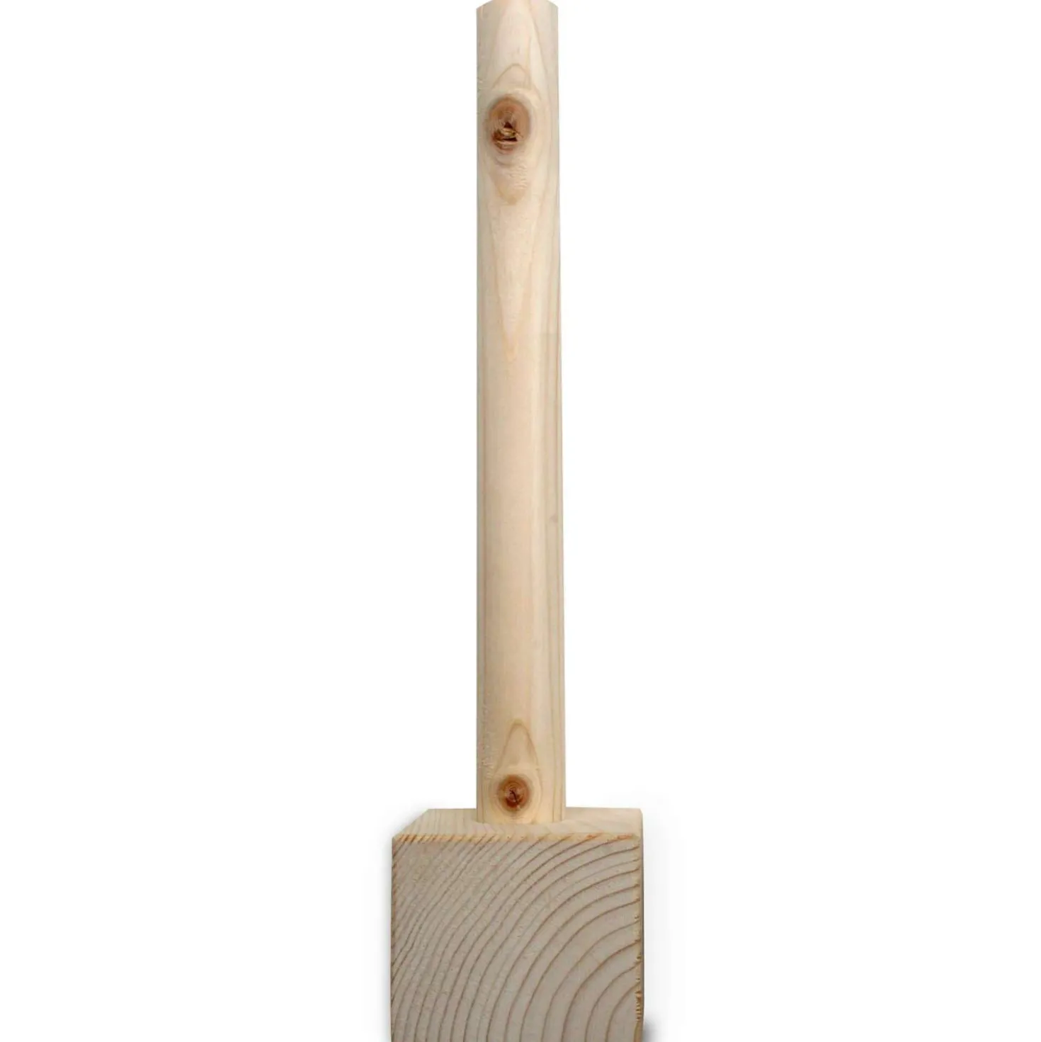 Powertex - Base per scultura con asta in legno