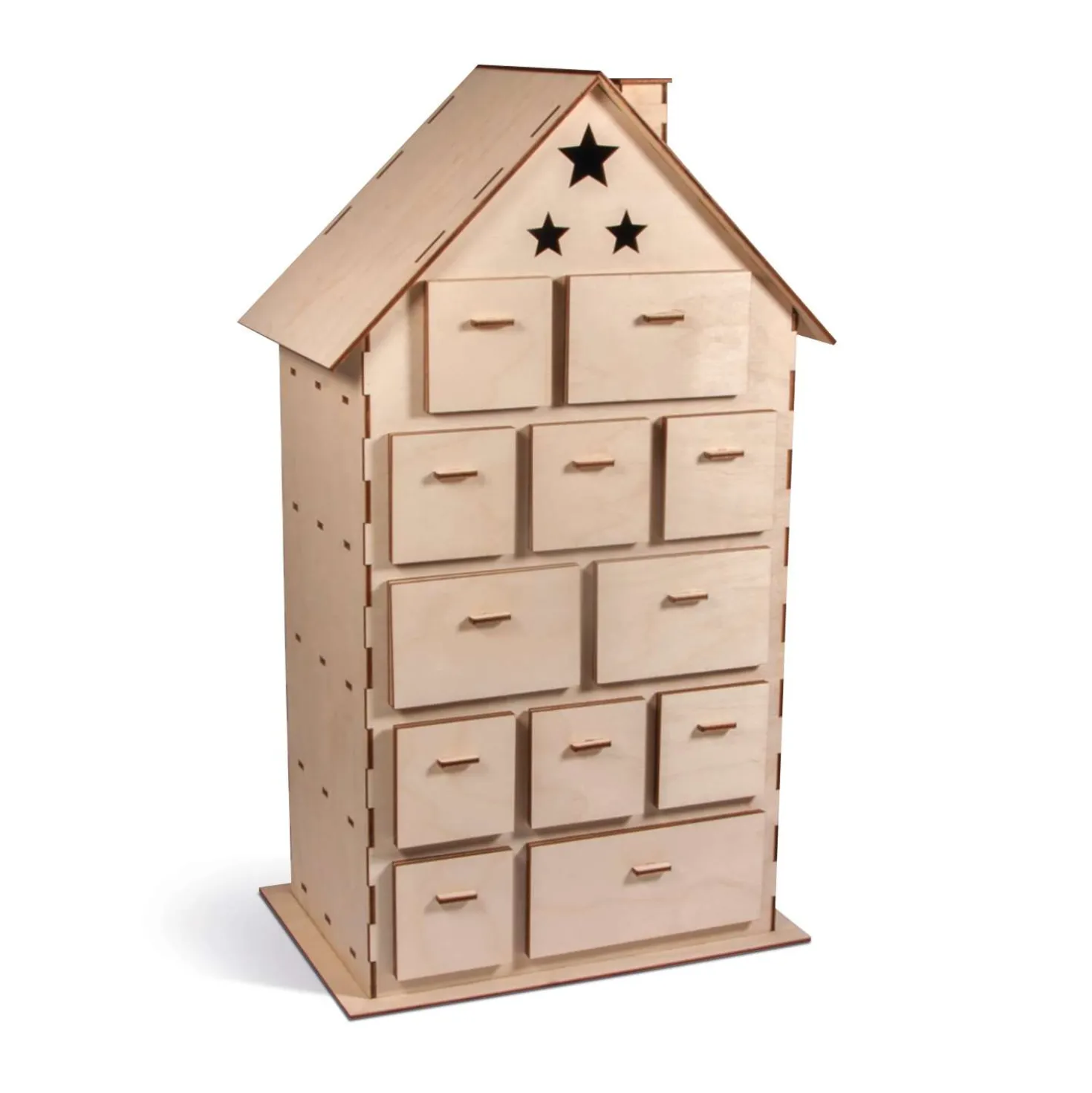 Rayher - Casetta calendario dell'Avvento in legno