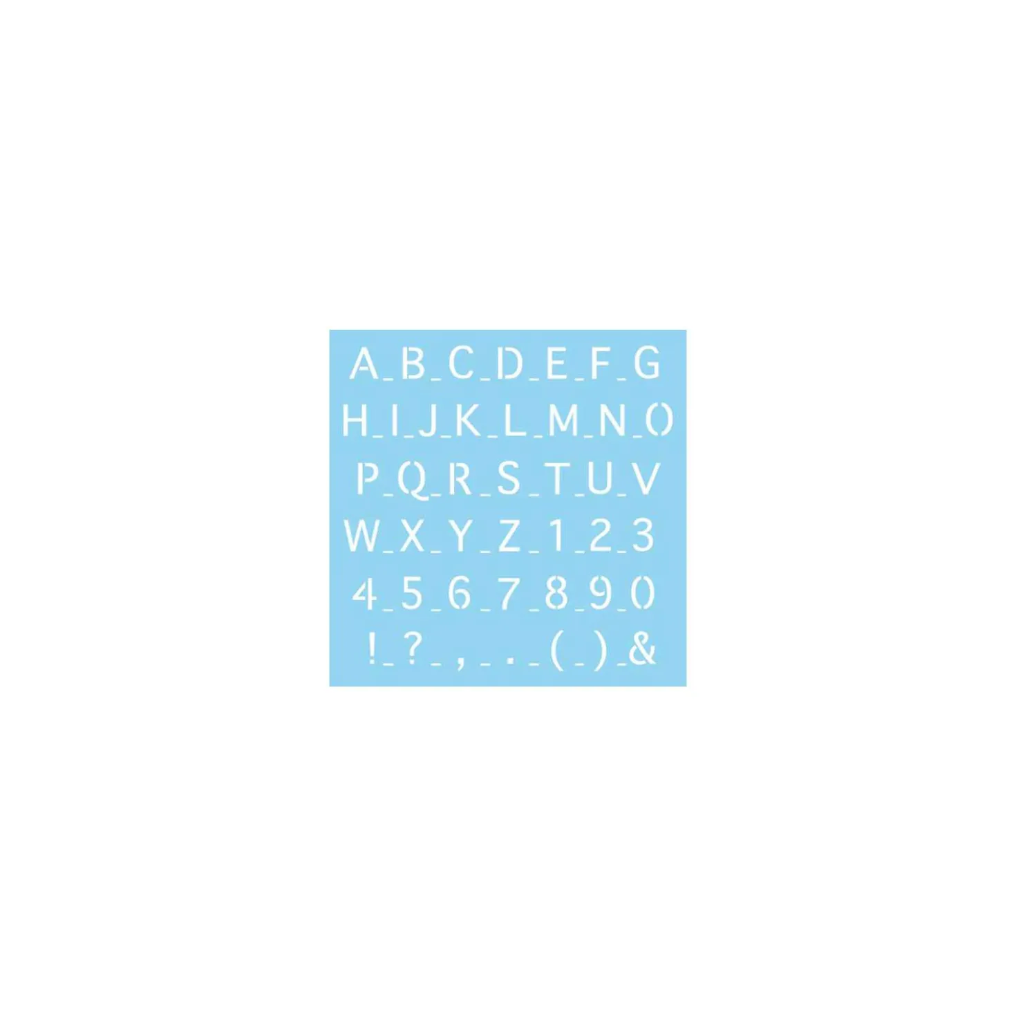Rayher - Stencil con lettere e numeri