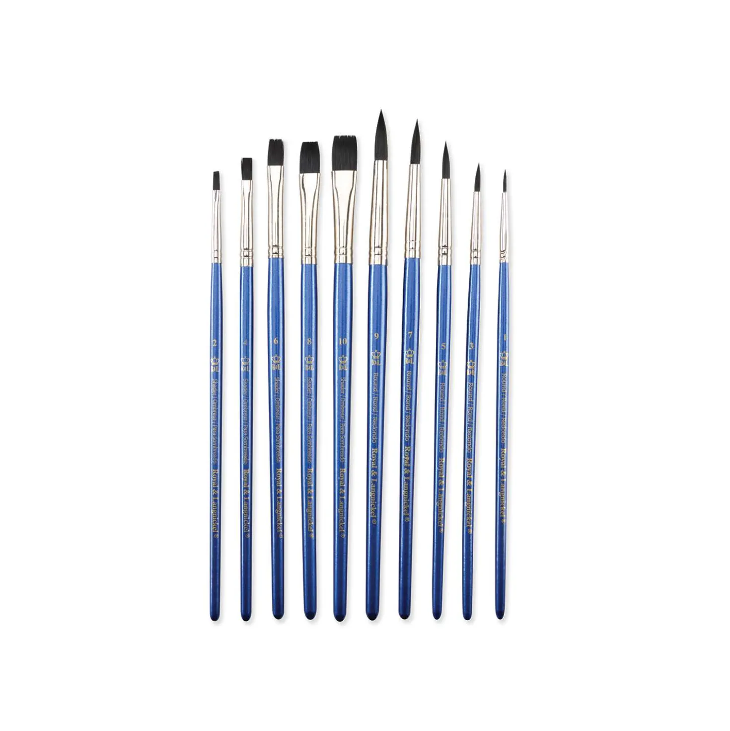 Royal & Langnickel - Black Taklon RSET-9531, Set di 10 pennelli