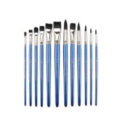 Royal & Langnickel - Black Taklon RSET-9302, Set di 12 pennelli
