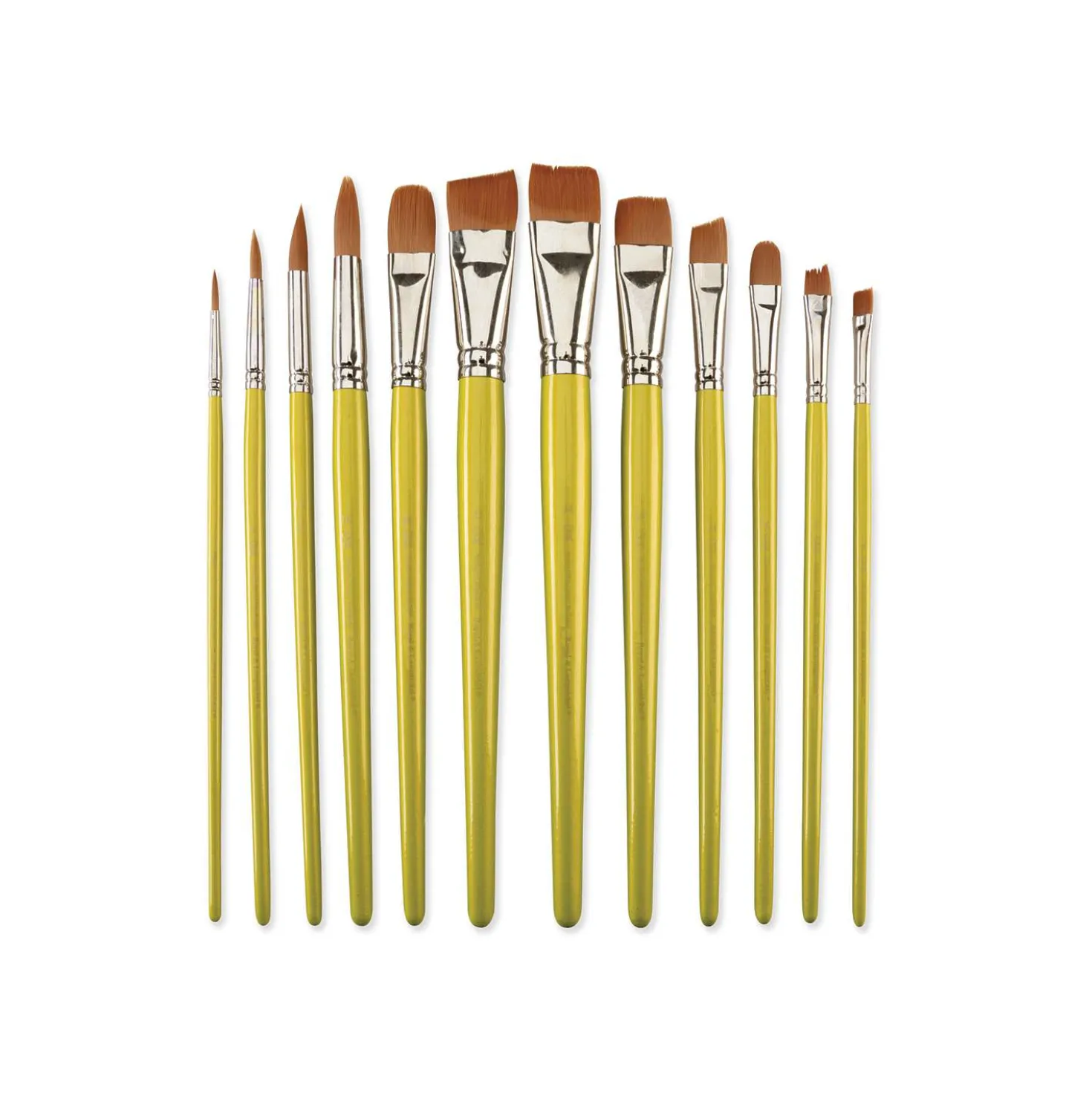 Royal & Langnickel - Brown Taklon RSET-9503, Set di 12 pennelli