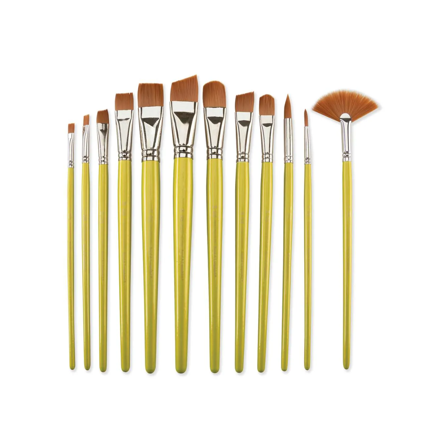 Royal & Langnickel - Brown Taklon RSET-9504, Set di 12 pennelli