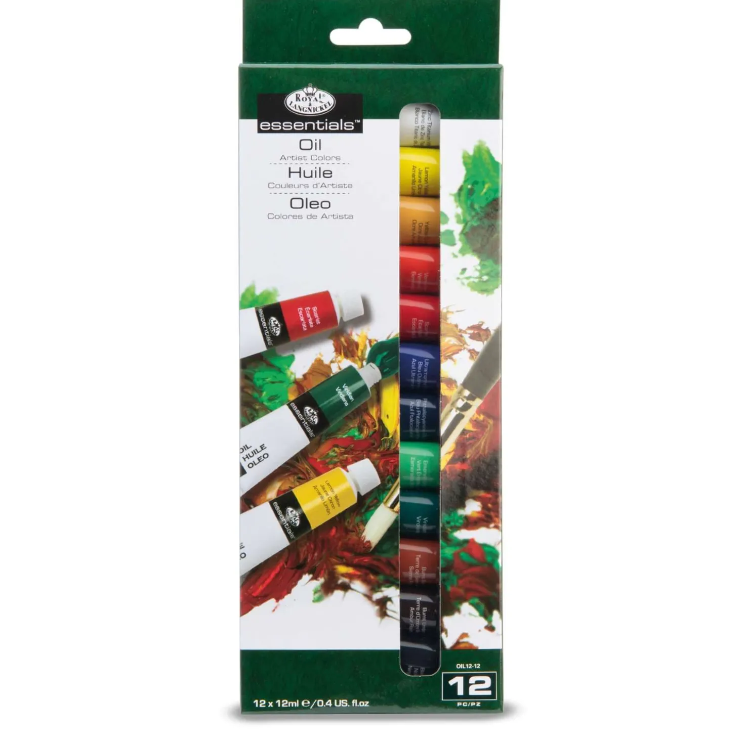 Royal & Langnickel - Essentials, Set di colori a olio, 12 x 12 ml