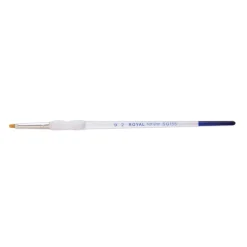 Royal & Langnickel - Serie SG155, Pennello piatto e corto in fibre Taklon