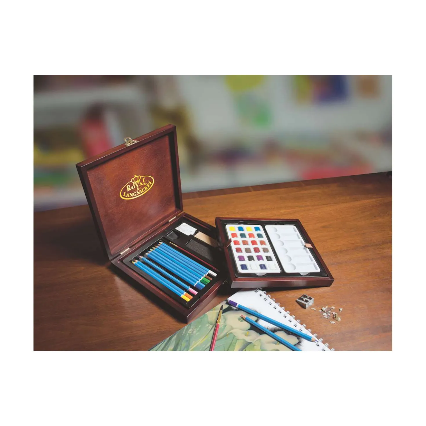 Royal & Langnickel - Set acquerello in scatola di legno