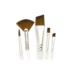 Royal & Langnickel - Set da 5 pennelli obliqui Soft Grip