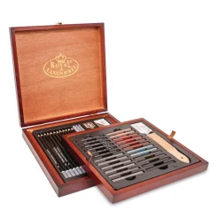 Royal & Langnickel - Set per schizzi in scatola di legno