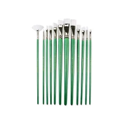 Royal & Langnickel - White Taklon RSET-9516, Set di 12 pennelli