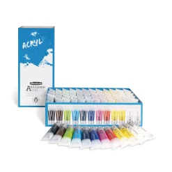 Schmincke - Akademie, Maxi set da 60 colori acrilici fini
