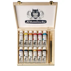 Schmincke - Akademie, Set di colori a olio in scatola di legno