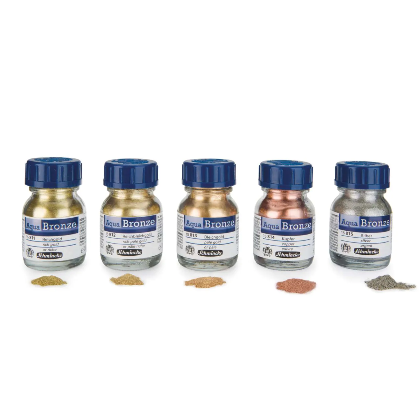 Schmincke - Aqua Bronze, Pigmenti metallici per gouache e acquerello