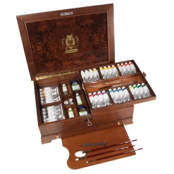 Schmincke - Mussini, Set di 36 colori a olio con accessori in valigetta di legno