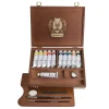 Schmincke - Norma Professional, Set di 11 colori a olio con accessori in valigetta di legno