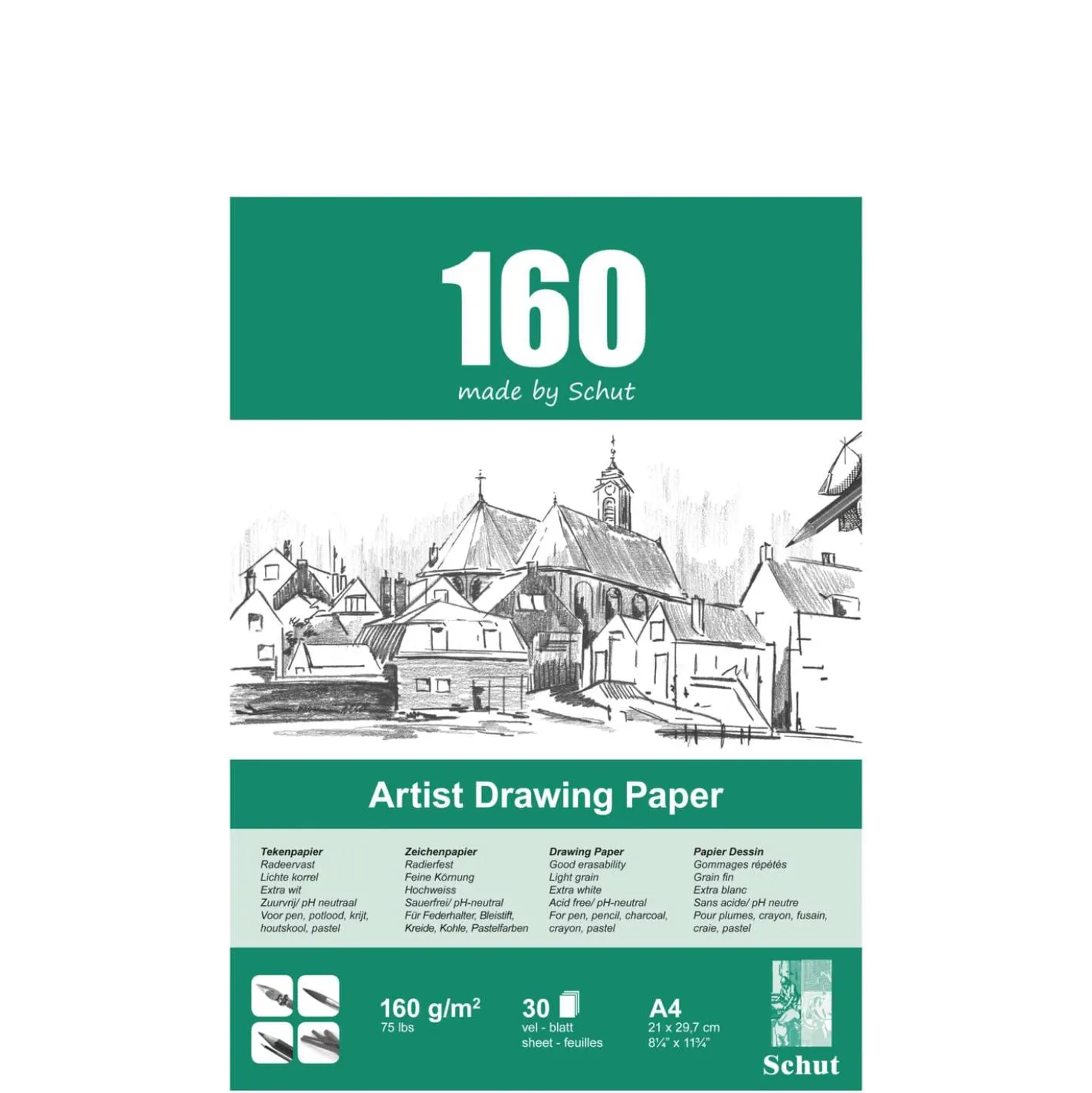 Schut - Blocco da disegno Artisti Drawing Paper