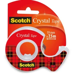Scotch - Crystal Tape, Nastro adesivo + dispenser
