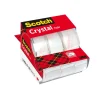 Scotch - Crystal Tape, Set con 3 rotoli di nastro adesivo + dispenser