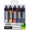 Sennelier - Abstract liner,Set da 5 colori primari