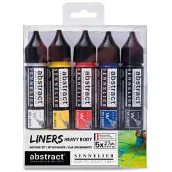 Sennelier - Abstract liner,Set da 5 colori primari