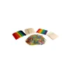 Set di 1200 bastoncini in legno, naturali e colorati