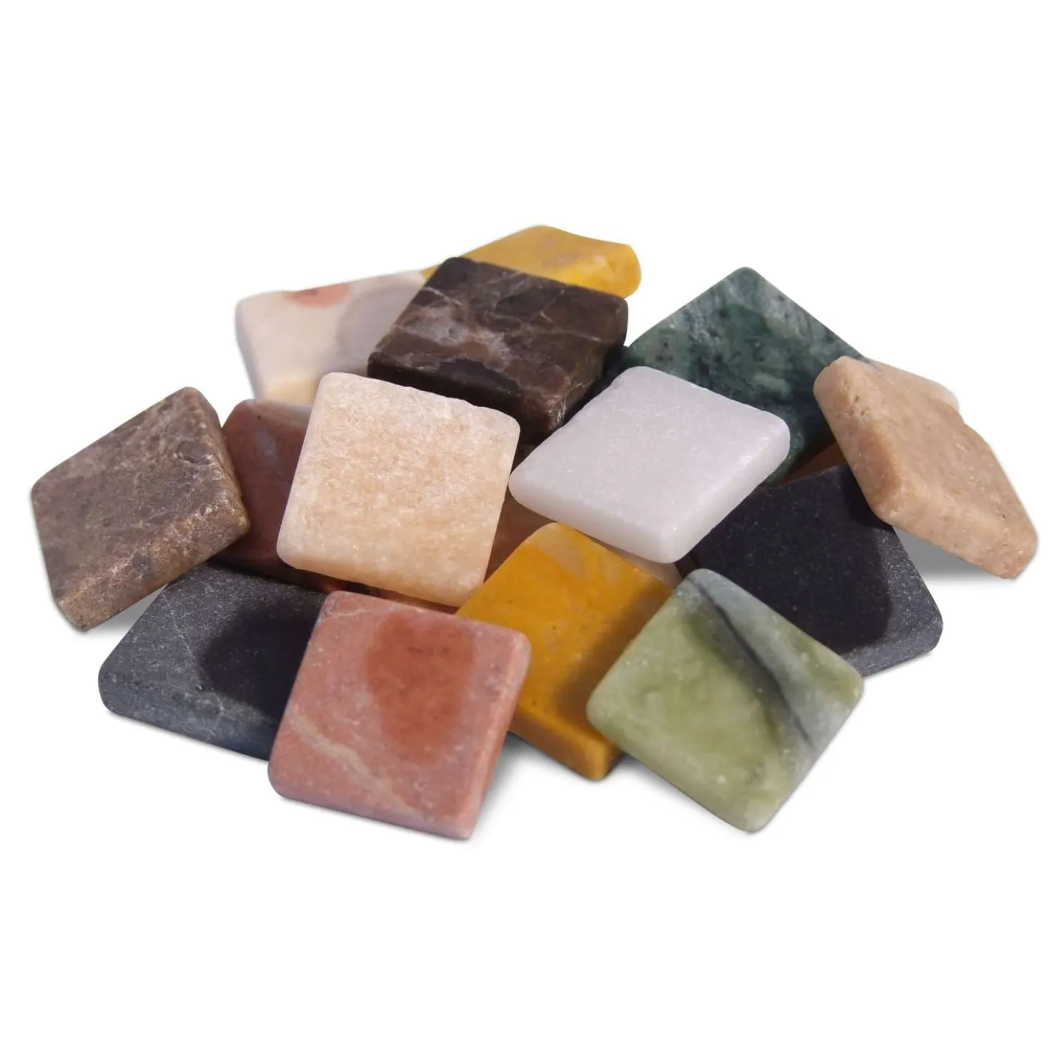 Set di mosaici in marmo