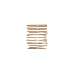 Spatole per modellare in legno di bosso, 20 cm