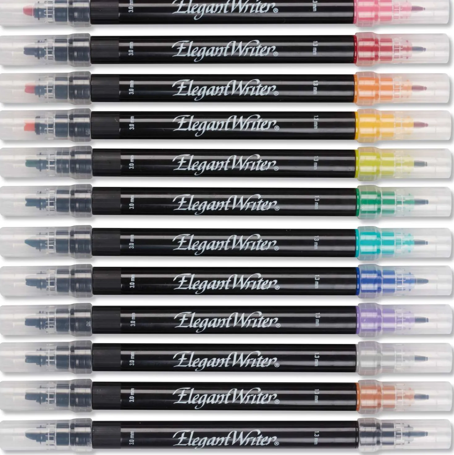 Speedball - Elegant Writer, Set da 12 marker per calligrafia Dual-tip