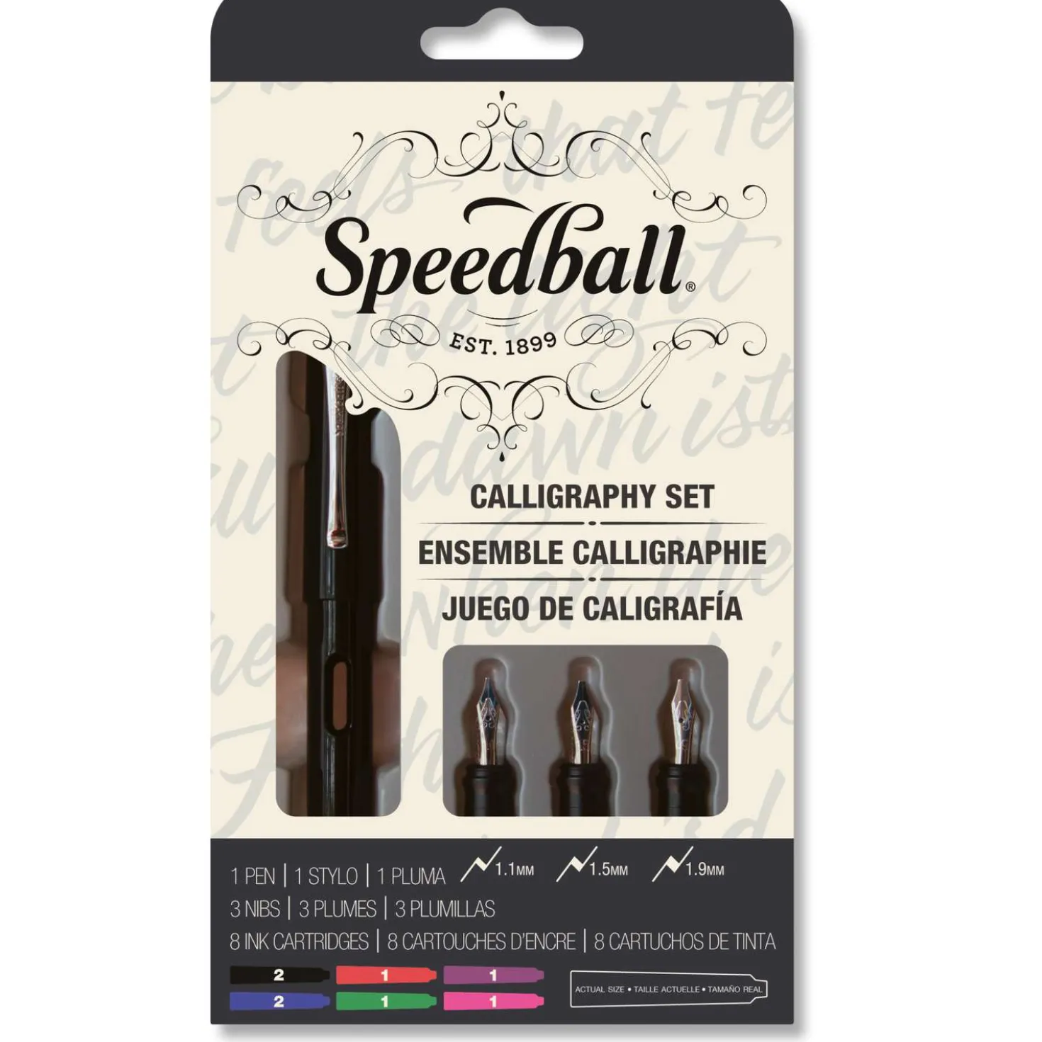 Speedball - Set con penna stilografica per calligrafia