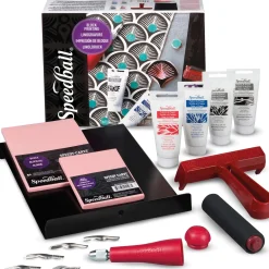 Speedball - Set Deluxe per lineolografia su tessuto