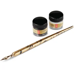Speedball - Signature Series, Set Black Ink & Pen Cleaner