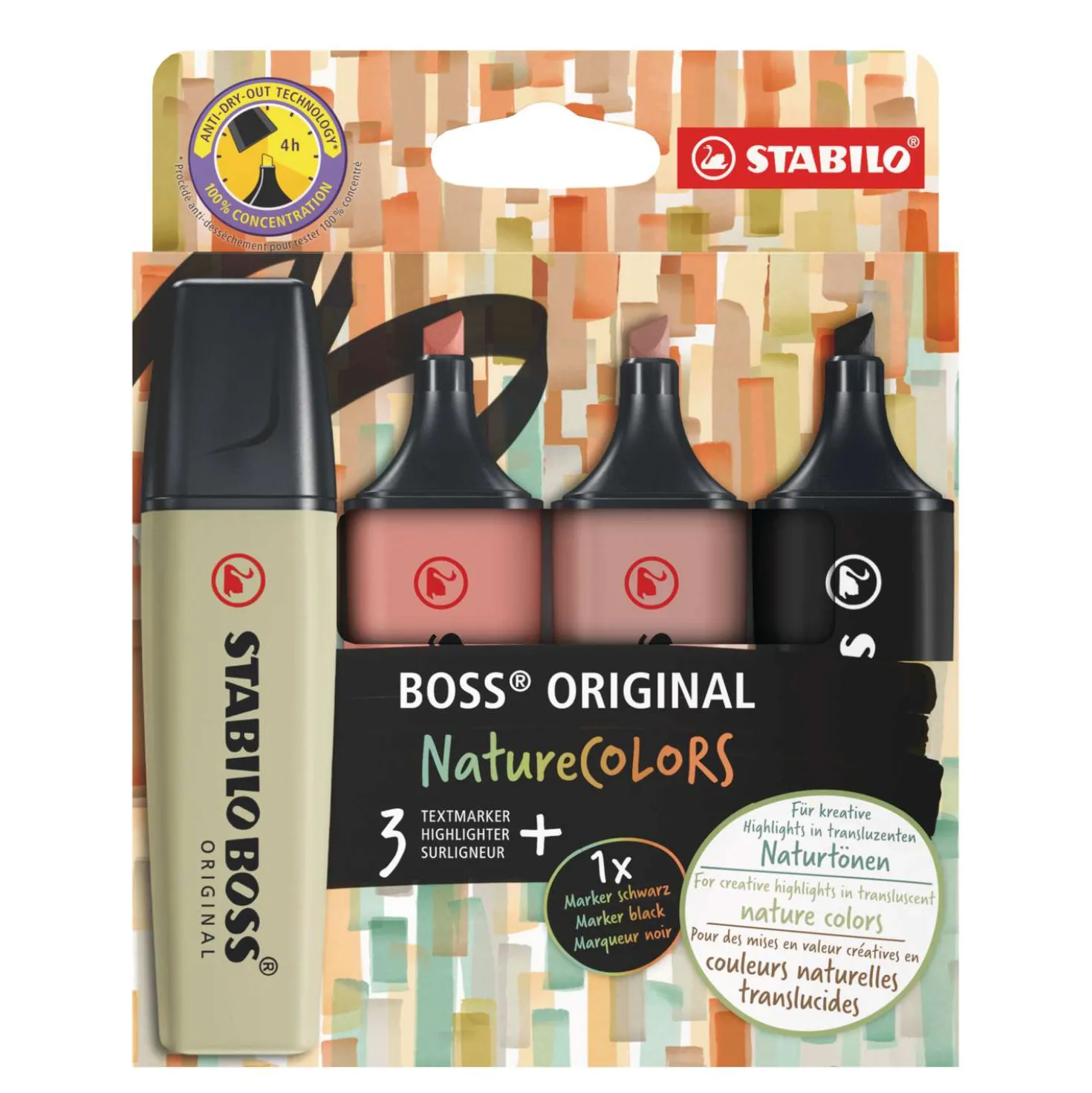 Stabilo - Boss Original, NatureColors, Set di evidenziatori