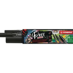 Stabilo - Free Acrylic, Set da 3 marker acrilici neri