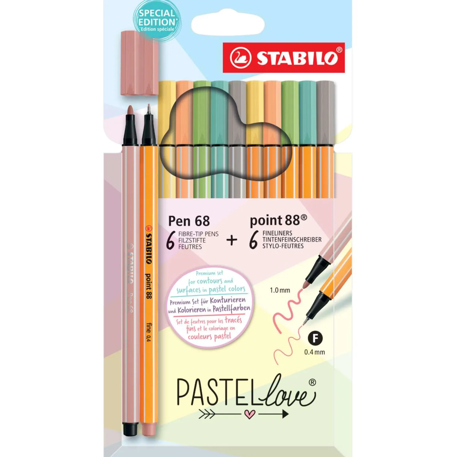 Stabilo - PASTELlove, Set di Pen 68 e Point 88 in edizione limitata