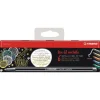 Stabilo - Pen 68 metallic, Set da 6 in astuccio di metallo