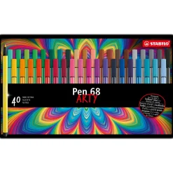 Stabilo - Pen 68, set in astuccio di metallo