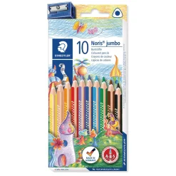 Staedtler - Noris jumbo, Set da 10 matite con temperino