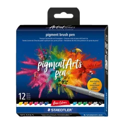 Staedtler - Pigment Arts Pen, Set tematici di 12 Brush Pen 371