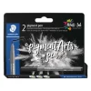Staedtler - Pigment Arts Pen, Set da 2 Pigment Pen 376 intense black
