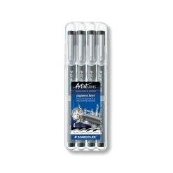 Staedtler - Pigment Liner 308, Set da 4 fineliner