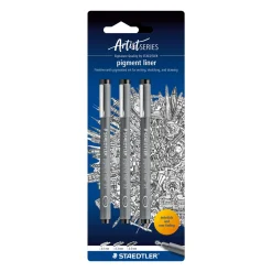Staedtler - Pigment Liner 308, Set da 3